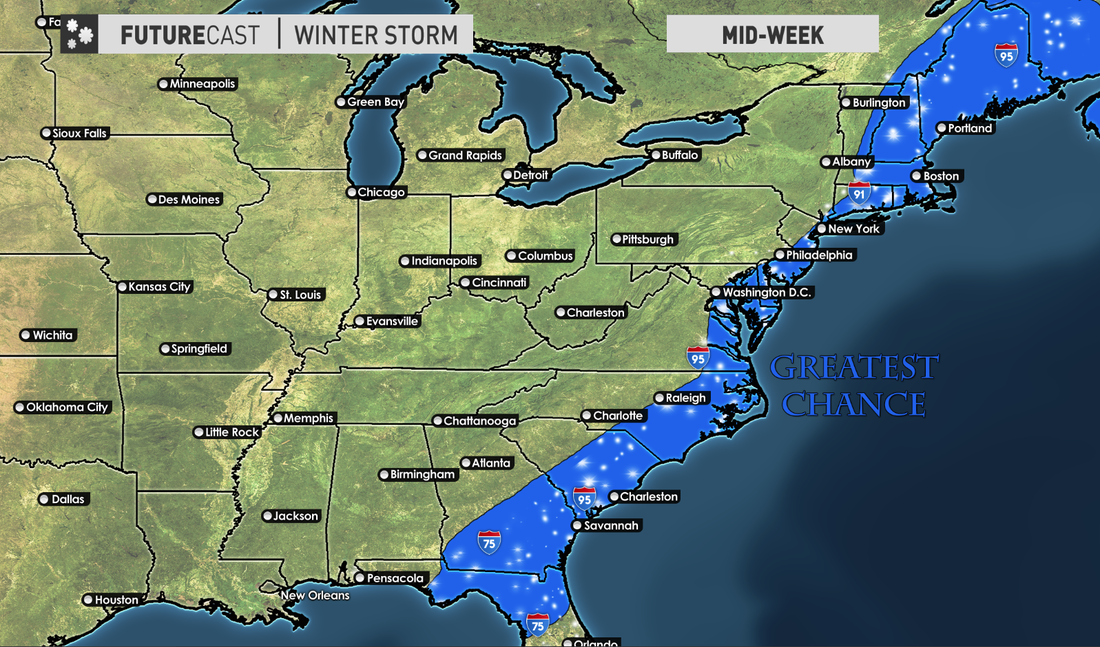 Significant Winter Storm Possible For Florida and East Coast US